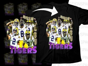 2019 LSU Tigers NFL Bootleg Graphic Png Digital Download
