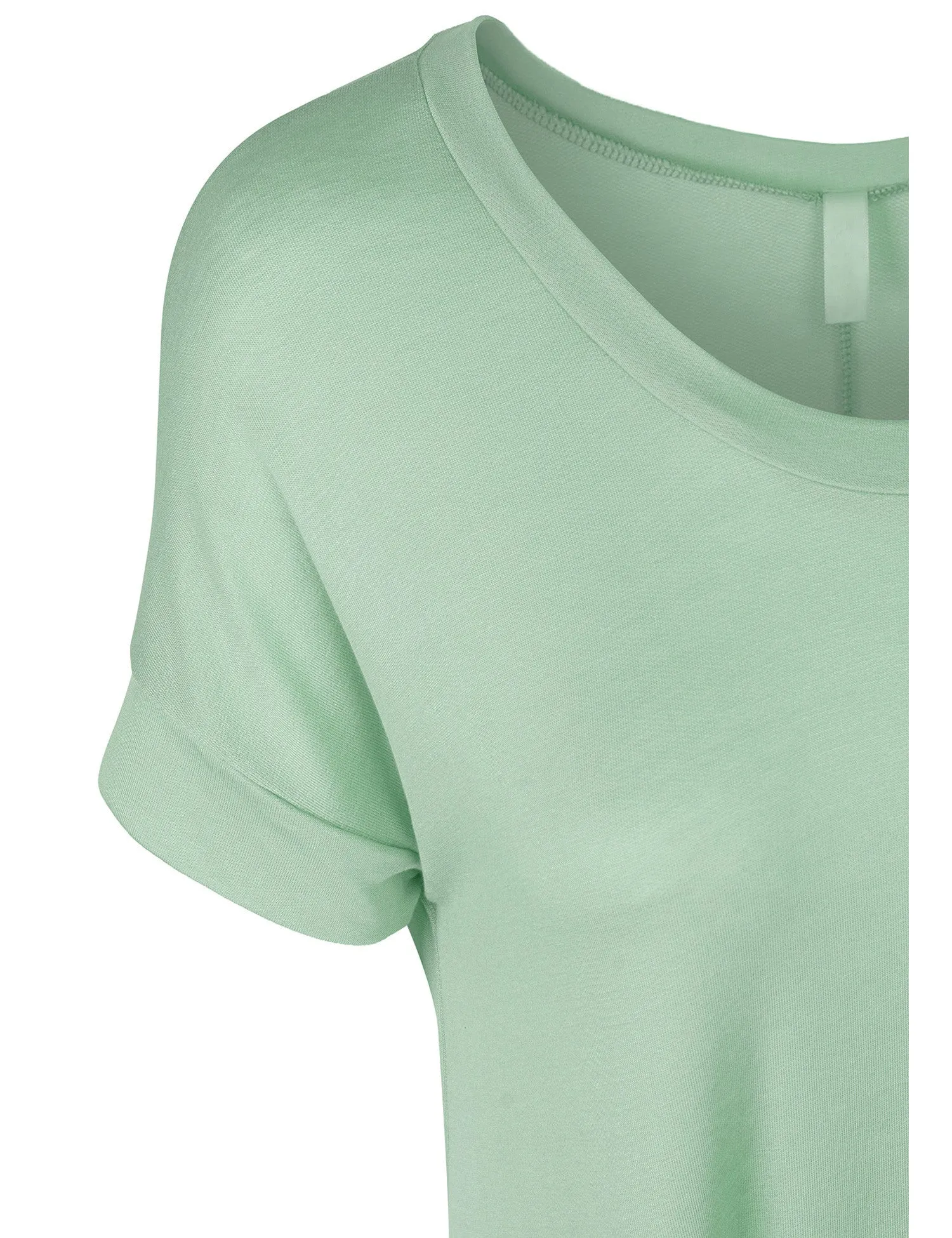 Boat Neck Short Sleeve Flowy Top T-shirts