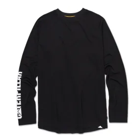 CAT Men's Lightweight Cooling UPF50 Logo Long Sleeve T-Shirt
