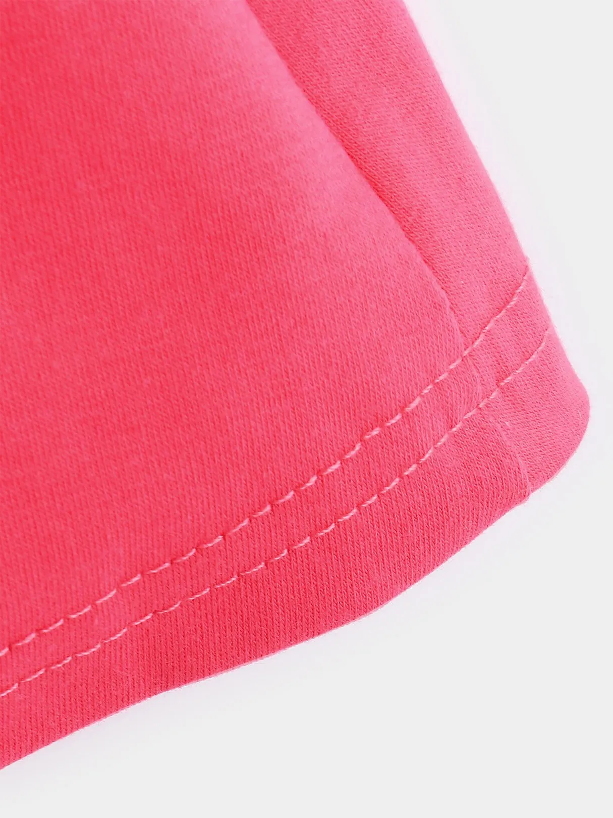 Custom V-Neck Plain Crossed Front Hollow Lace-Up Cut Out Short Sleeve Pink T-Shirts