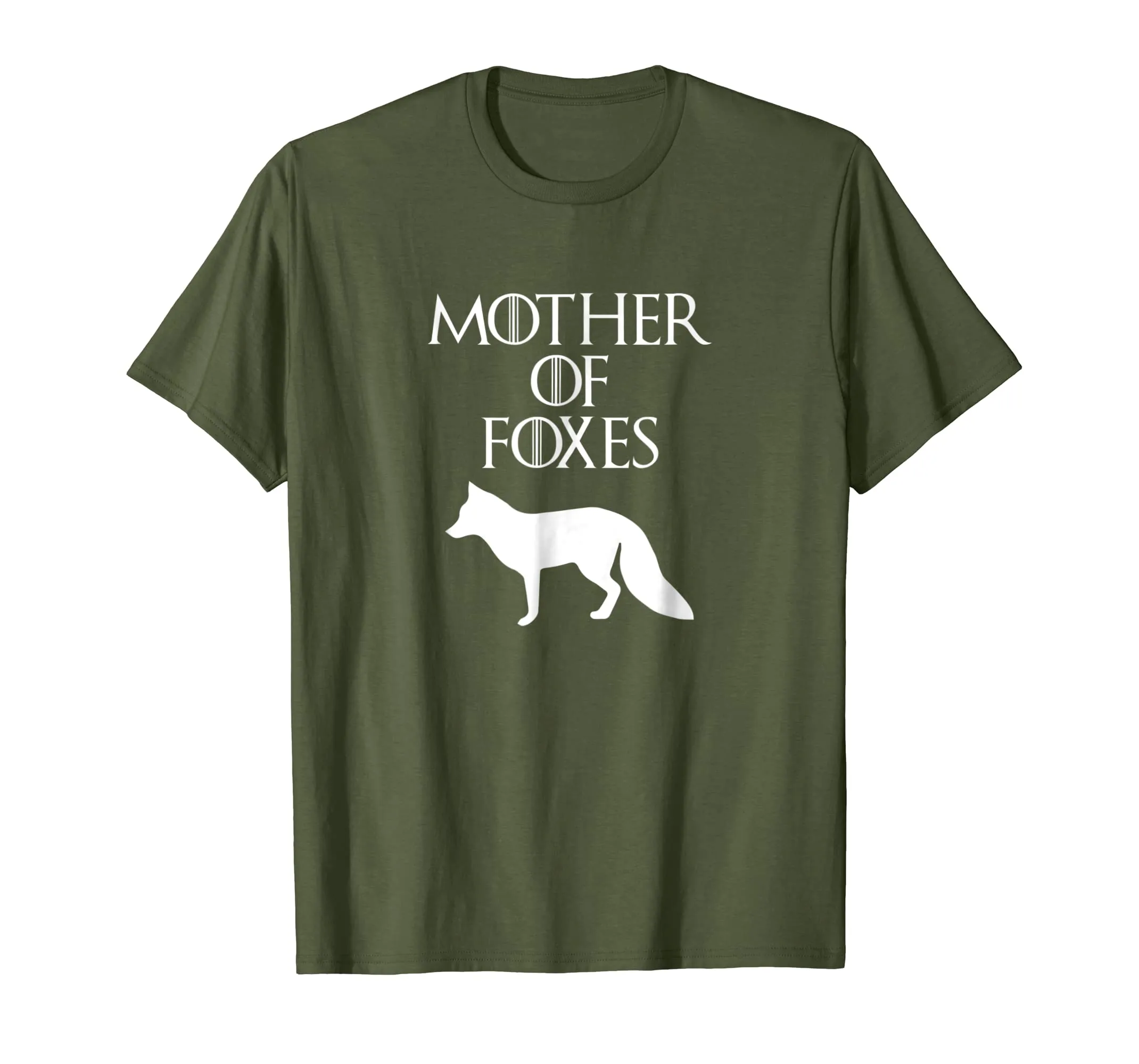 Cute &amp; Unique White Mother of Foxes T-shirt E010377