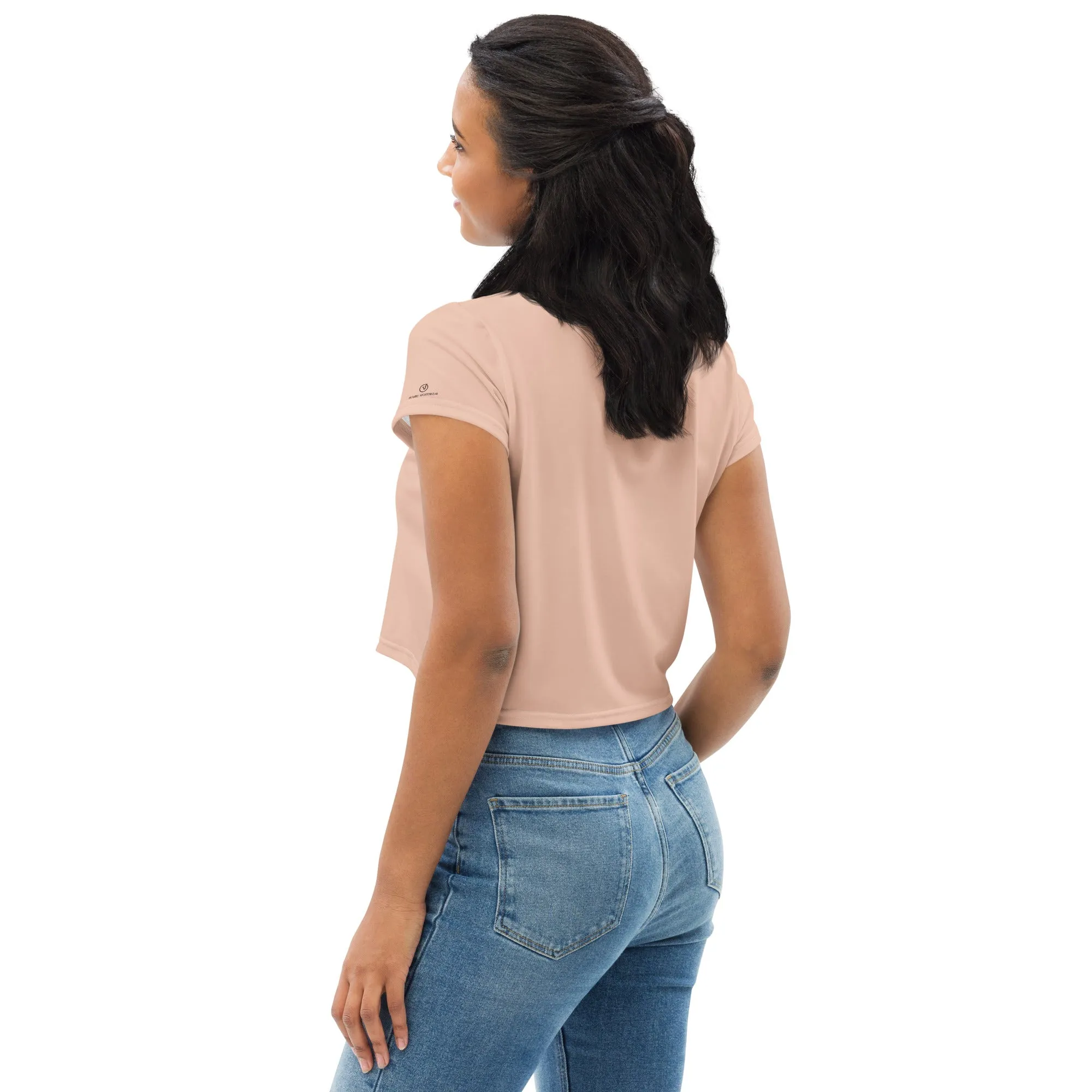 Humble Sportswear™ Blush Pink Crop T-Shirt