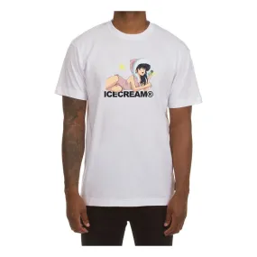 Ice Cream "Fur Coat" SS White Tee (431-9207)