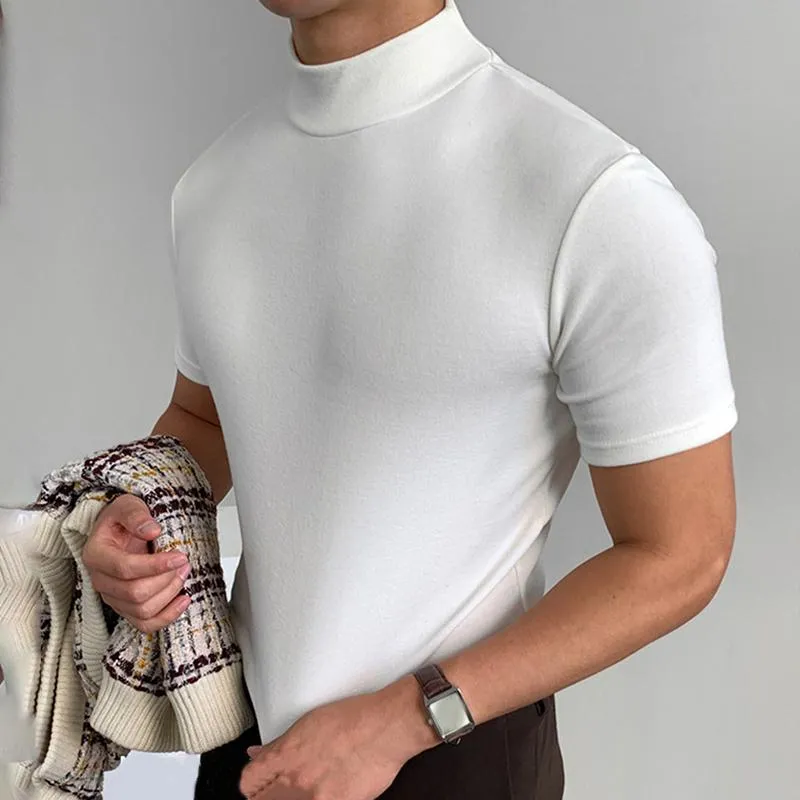 Men's Pure Color Short-Sleeved T-shirt