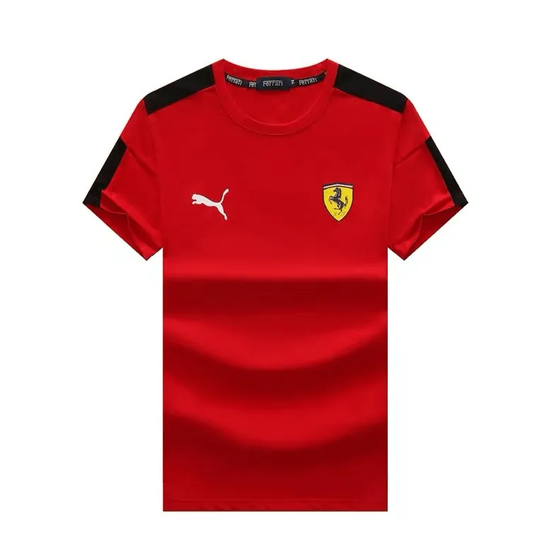 PM Scuderia FER Industry Lightweight Side Logo T-Shirt- Red